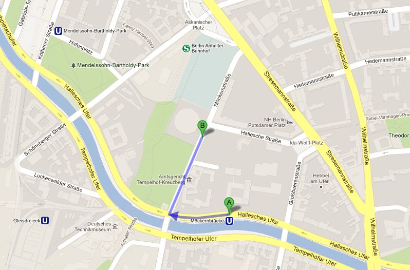 Localização do Tempodrom