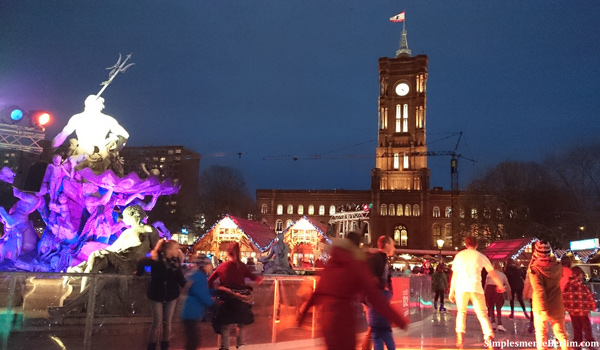 Mercado de Natal em Berlim - Em frente à Prefeitura