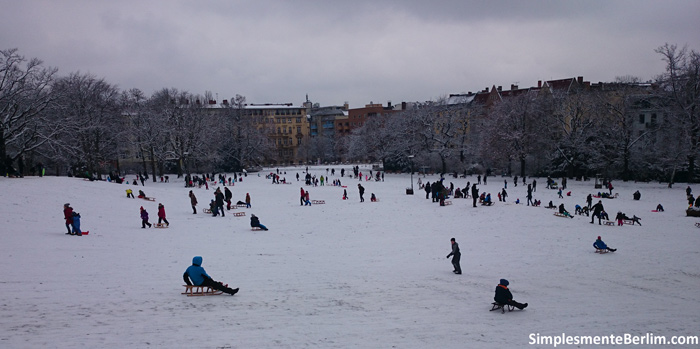 Viktoriapark com neve