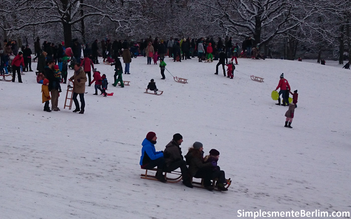 Viktoriapark com neve