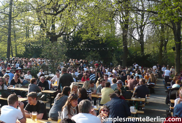 Biergarten em Berlim